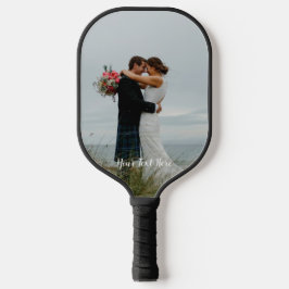 Benutzerdefinierter Text für das vertikale Foto Pickleball Schläger