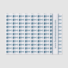 Benutzerdefinierter Text für Fish Bones Seidenpapier