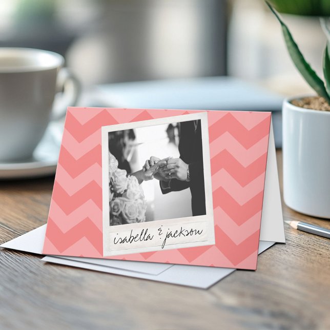 Benutzerdefinierter Text für Instagram-Foto Dankeskarte (Custom Greeting Card)