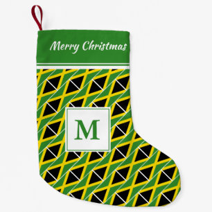 Benutzerdefinierter Text für JAMAICA-Flag Kleiner Weihnachtsstrumpf
