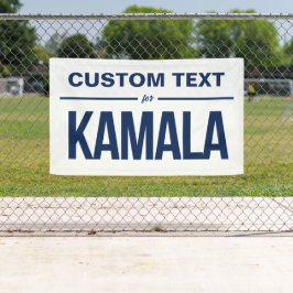 Benutzerdefinierter Text für Kamala Banner
