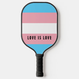 Benutzerdefinierter Text für LGBT-Rainbow-Trangenp Pickleball Schläger