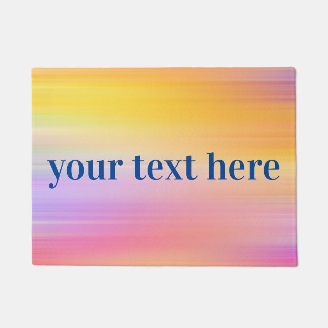 benutzerdefinierter Text Fußmatte (Vorderseite)