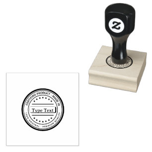 Benutzerdefinierter Text Gedruckt Jet Black Premiu Gummistempel