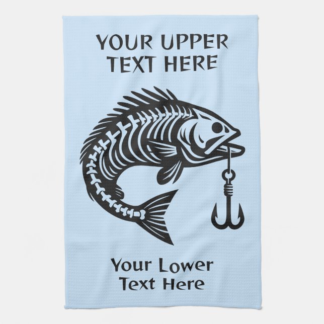 Benutzerdefinierter Text Geschirrtuch (Vertikal)