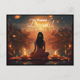 Benutzerdefinierter Text 🤩 Happy Diwali Postkarte