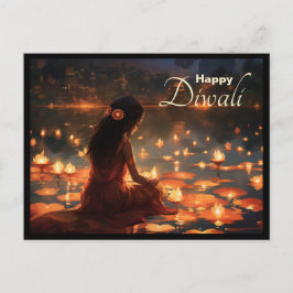 Benutzerdefinierter Text 🤩 Happy Diwali Postkarte