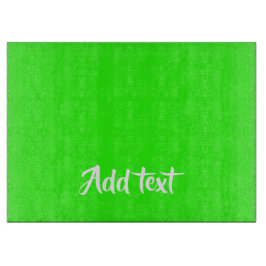 Benutzerdefinierter Text hell grün schlicht Schneidebrett