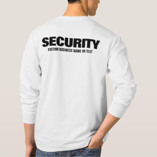 Benutzerdefinierter Text Herren-Sicherheits-Crew-M T-Shirt