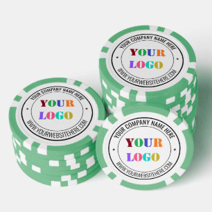 Benutzerdefinierter Text Ihr Firmenlogo Poker Chip