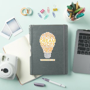Benutzerdefinierter Text Inspirationsbeleuchtung Aufkleber