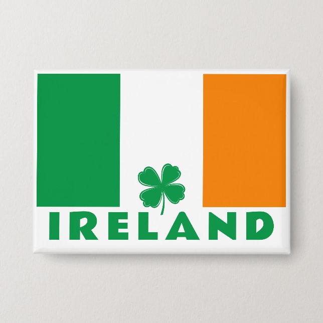 Benutzerdefinierter Text Irland Button (Vorderseite)