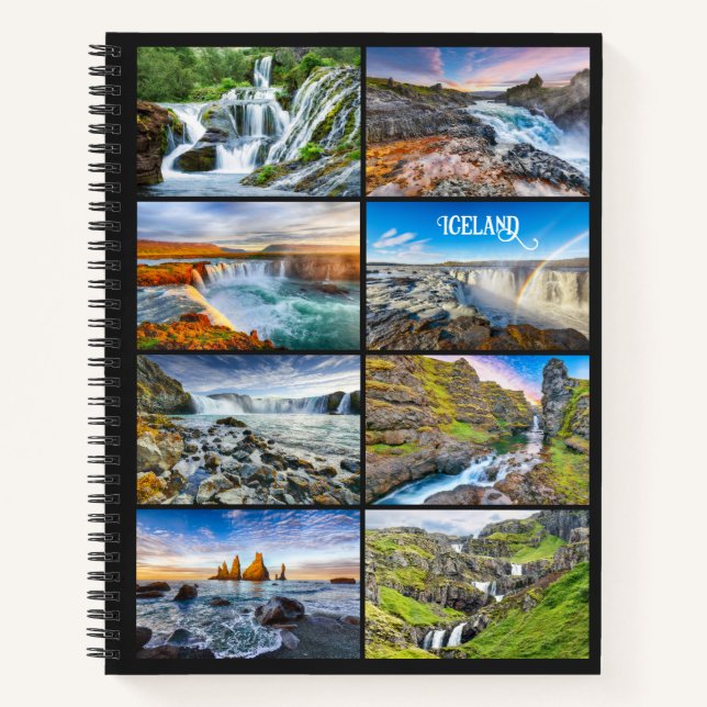 Benutzerdefinierter Text Island Notizbuch (Vorderseite)