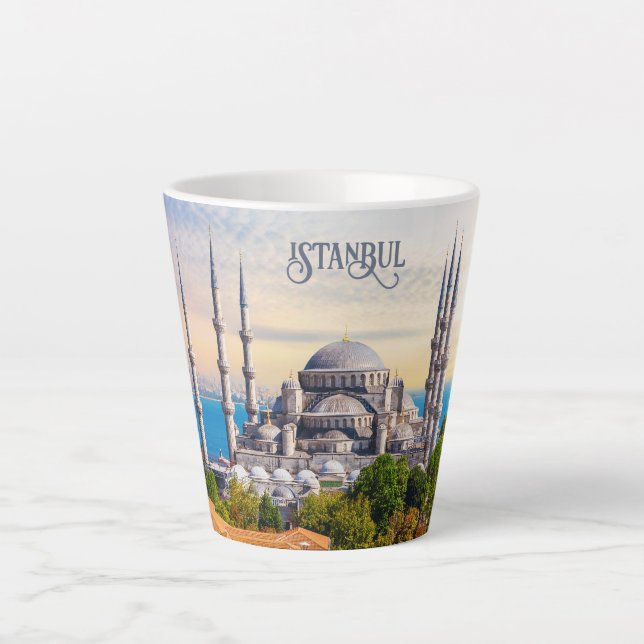 Benutzerdefinierter Text Istanbul Milchtasse (Vorderseite)