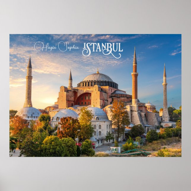 Benutzerdefinierter Text Istanbul Poster (Vorne)