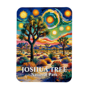 Benutzerdefinierter Text Joshua Tree Van Gogh Farb Magnet