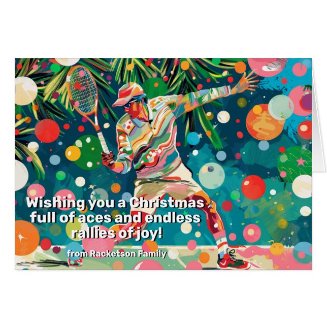 🎾 🎄 Benutzerdefinierter Text, Kundgebung im Holi (Vorderseite (Horizontal))
