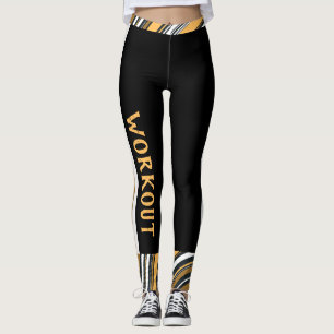 Benutzerdefinierter Text l Abstraktes Muster l Sch Leggings