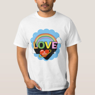 Benutzerdefinierter Text "Liebe ist Liebe" T-Shirt