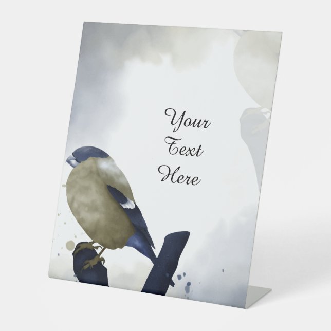 Benutzerdefinierter Text - Little Bird Personalisi Sockelschild (Vorderseite)