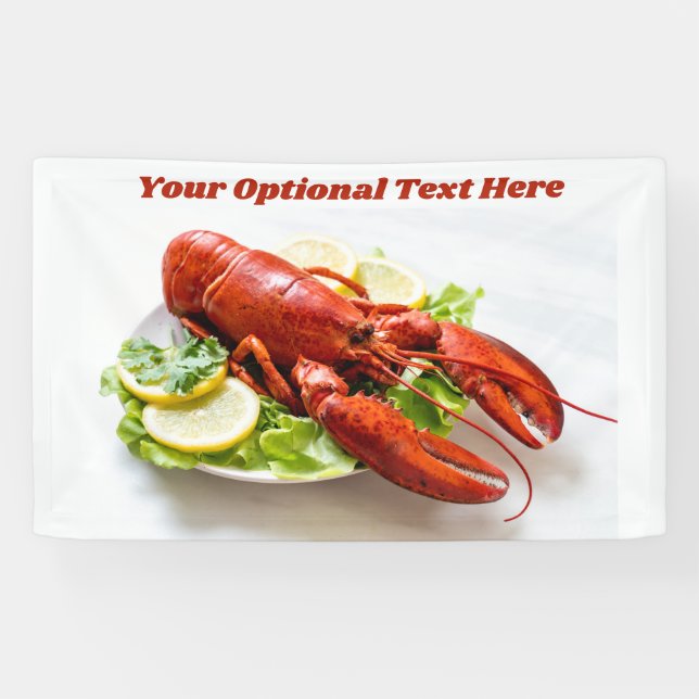 Benutzerdefinierter Text-Lobster Banner (Horizontal)
