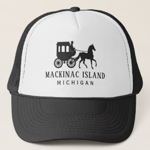 Benutzerdefinierter Text Mackinac Island Truckerkappe