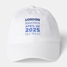 Benutzerdefinierter Text Marathon Blau