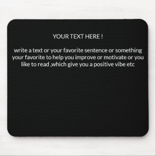 benutzerdefinierter Text Mauspad