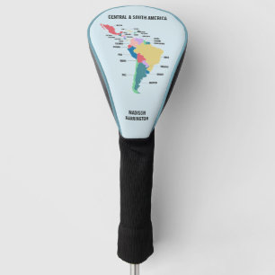 Benutzerdefinierter Text Mittel- und Südamerika Golf Headcover