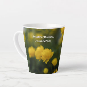 Benutzerdefinierter Text & moderne ästhetische wei Milchtasse