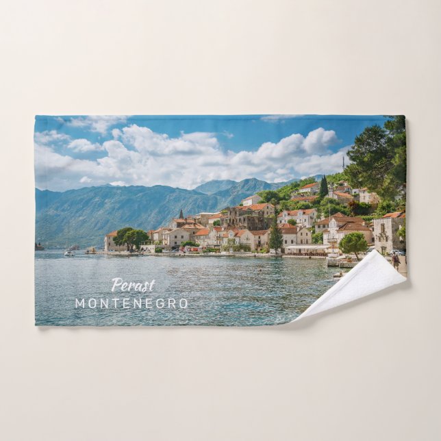 Benutzerdefinierter Text Montenegro Handtuch (Handtuch)