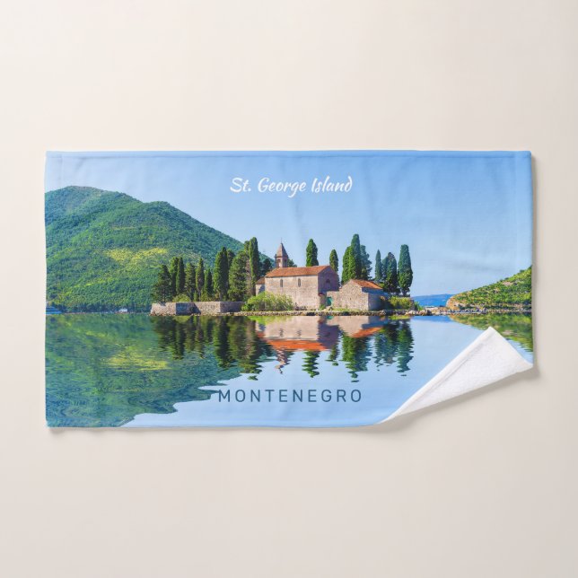 Benutzerdefinierter Text Montenegro Handtuch (Handtuch)