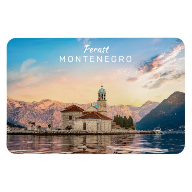 Benutzerdefinierter Text Montenegro Magnet (Horizontal)