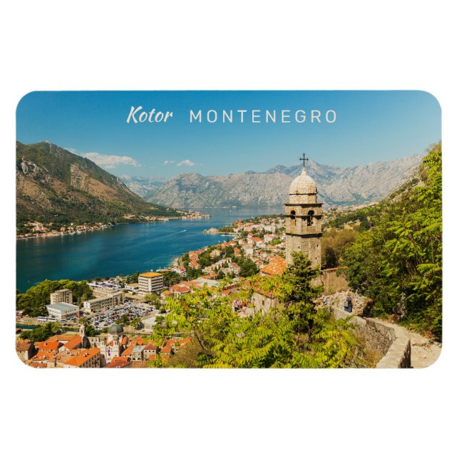 Benutzerdefinierter Text Montenegro Magnet (Horizontal)