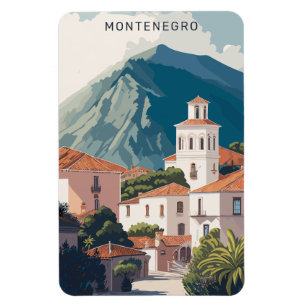 Benutzerdefinierter Text Montenegro Magnet