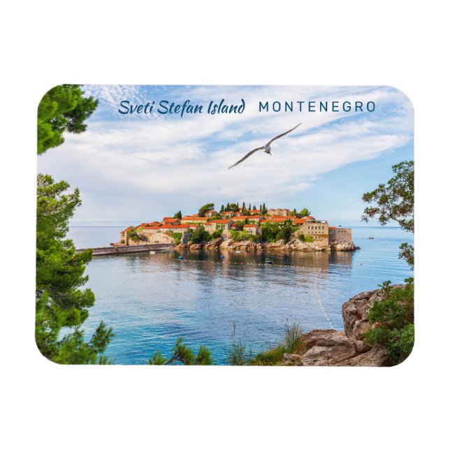 Benutzerdefinierter Text Montenegro Magnet (Horizontal)