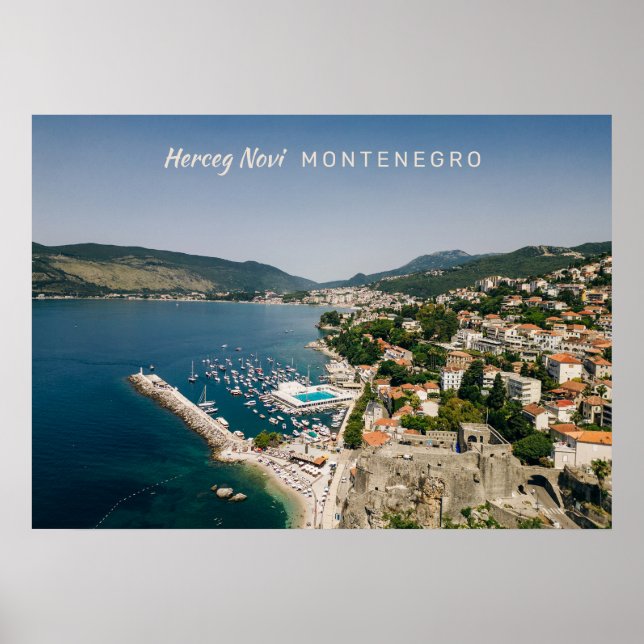 Benutzerdefinierter Text Montenegro Poster (Vorne)