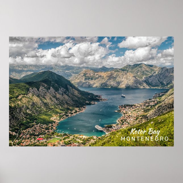 Benutzerdefinierter Text Montenegro Poster (Vorne)