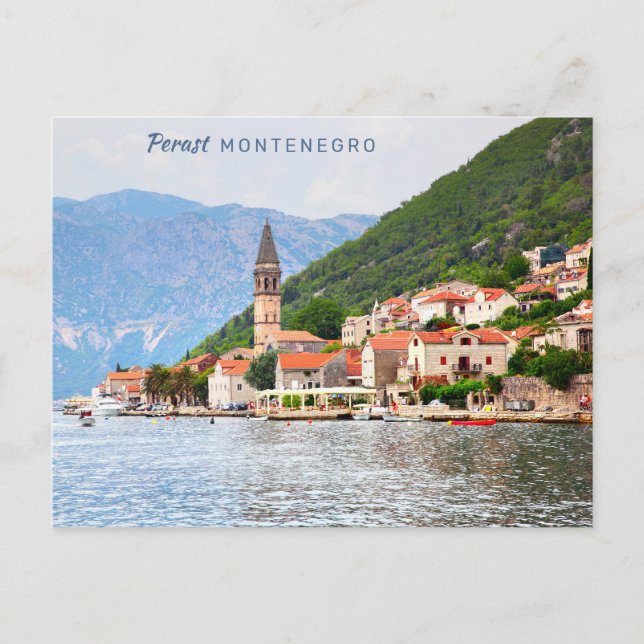 Benutzerdefinierter Text Montenegro Postkarte (Vorderseite)