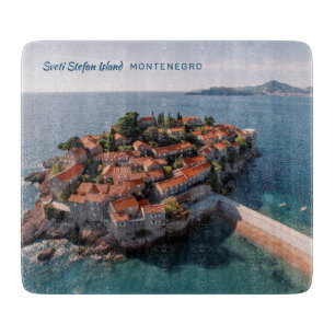 Benutzerdefinierter Text Montenegro Schneidebrett