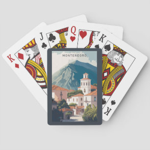 Benutzerdefinierter Text Montenegro Spielkarten