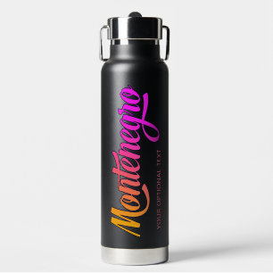 Benutzerdefinierter Text Montenegro Trinkflasche