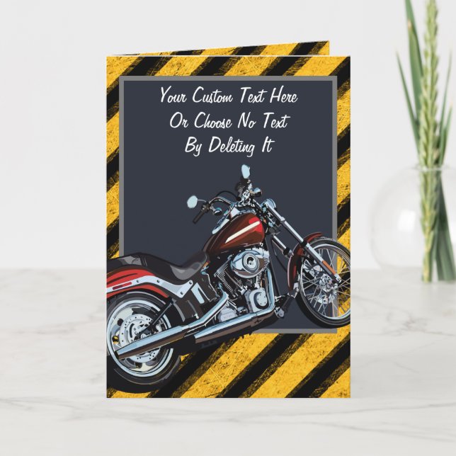 Benutzerdefinierter Text/Motorrad-Club Motorradver Karte (Vorderseite)