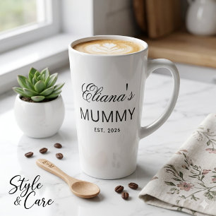 Benutzerdefinierter Text MUMMY Latte Tasse Geschen