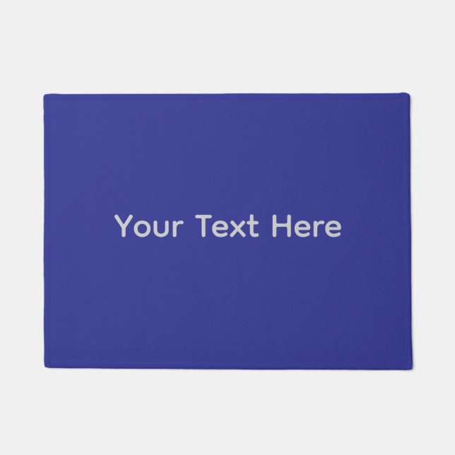 Benutzerdefinierter Text Navy Blau | Persönliche B Fußmatte (Vorderseite)
