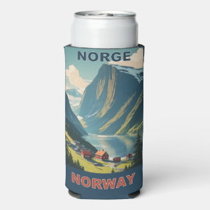 Benutzerdefinierter Text Norwegen Selters Dosenkühler