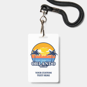 Benutzerdefinierter Text Orlando Florida Ausweis