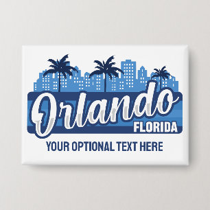 Benutzerdefinierter Text Orlando Florida Button