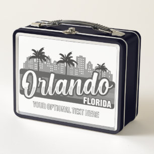 Benutzerdefinierter Text Orlando Florida Metall Brotdose