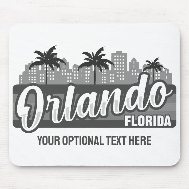 Benutzerdefinierter Text Orlando Florida Mousepad (Vorne)
